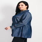 Denim Tiered Shirt image number null