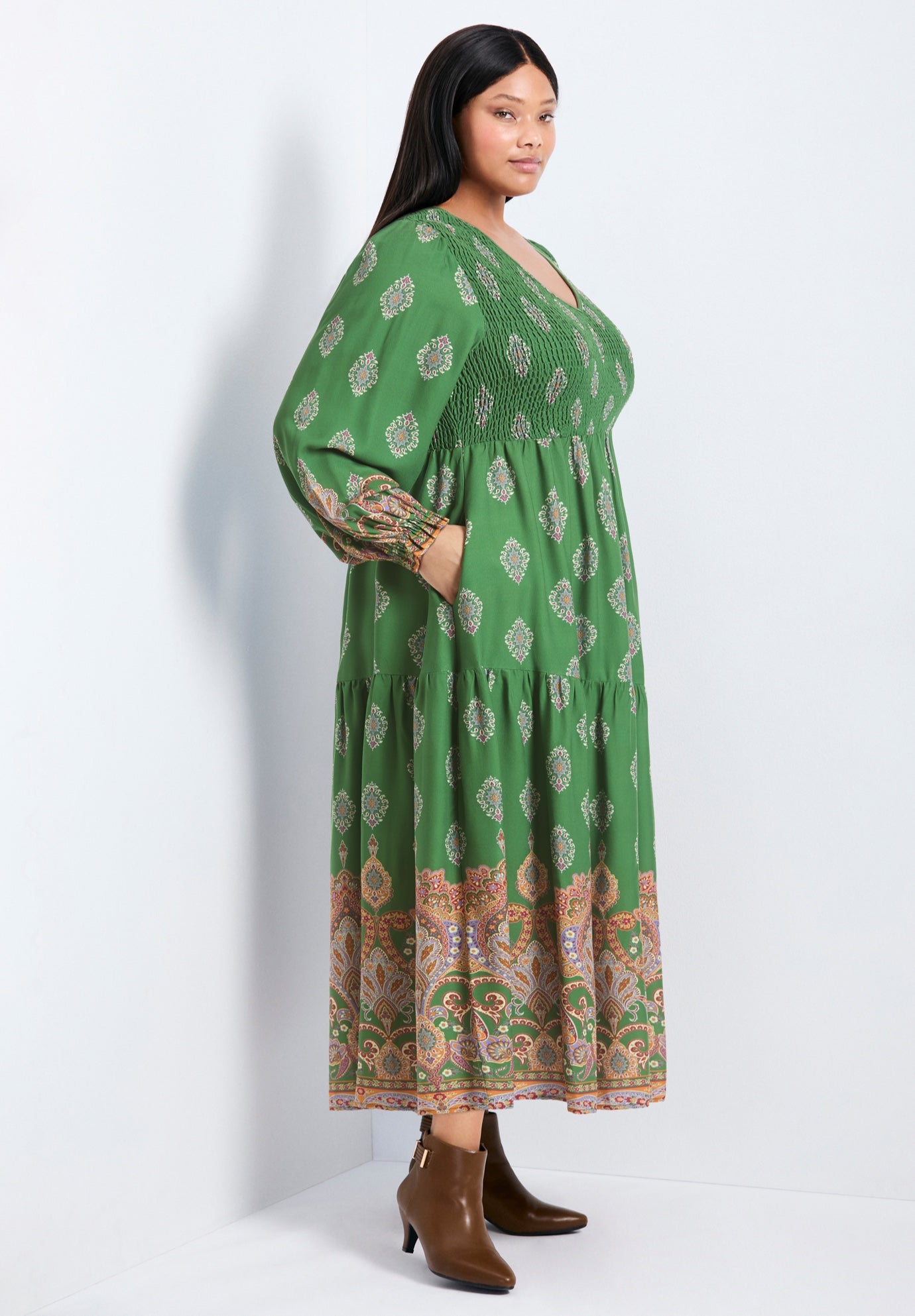 Sherry Shirred Bodice Maxi Dress image number 2