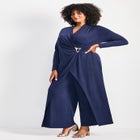 Glamour Wrap Front Jumpsuit image number null