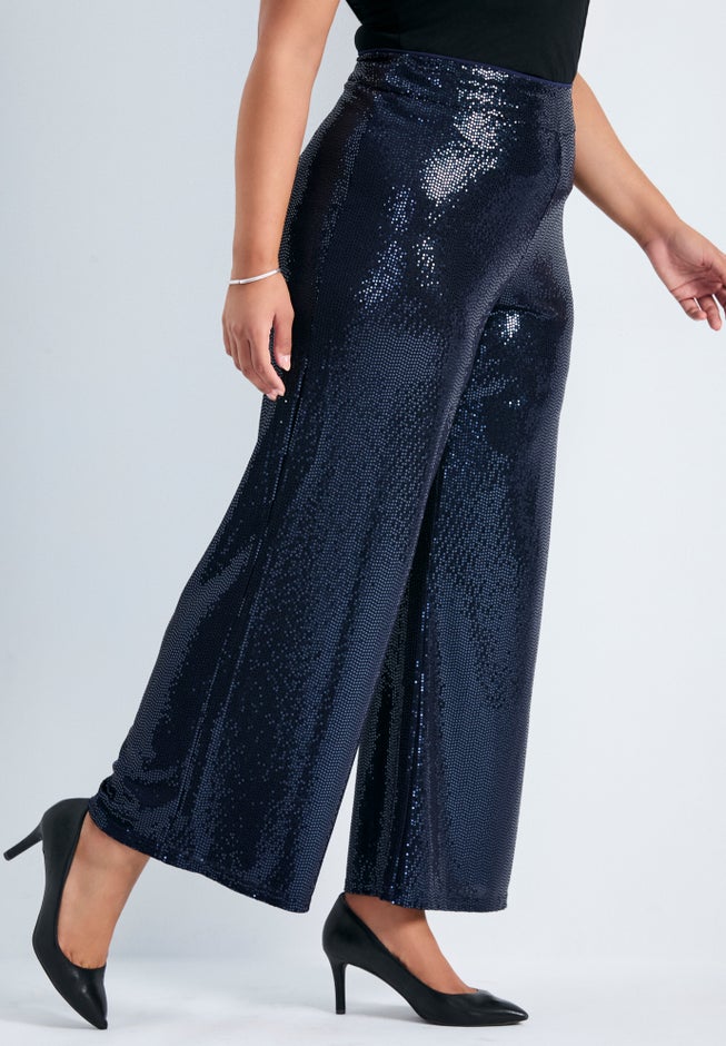 Glitz Sequin Wide Leg Pant image number 2