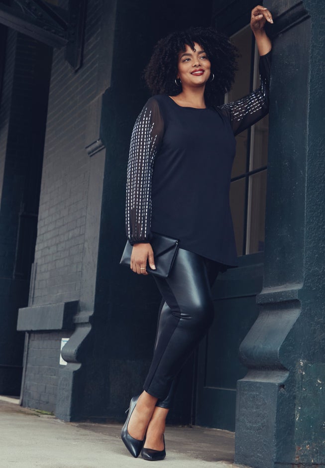 Glitz Embellished Sleeve Tunic image number 3