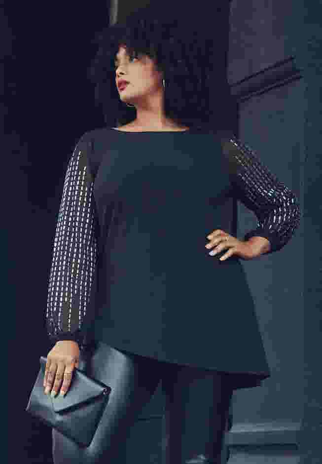 Glitz Embellished Sleeve Tunic image number 4