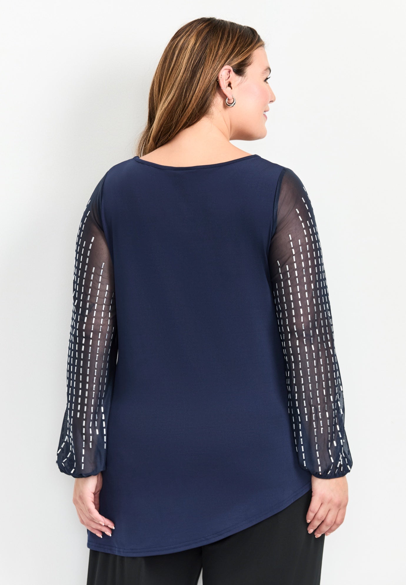 Glitz Embellished Sleeve Tunic image number 1