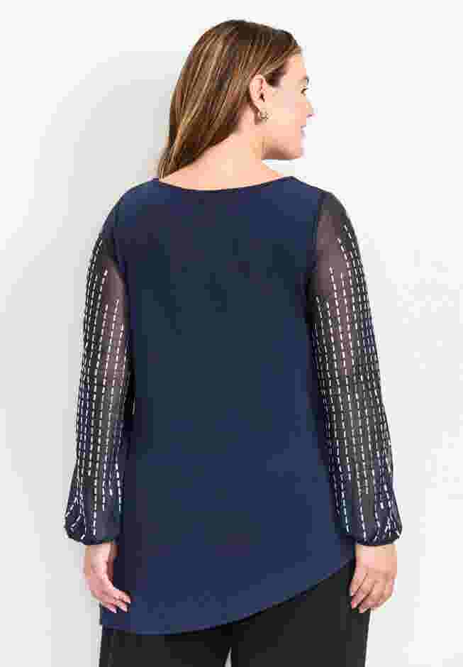 Glitz Embellished Sleeve Tunic image number 1
