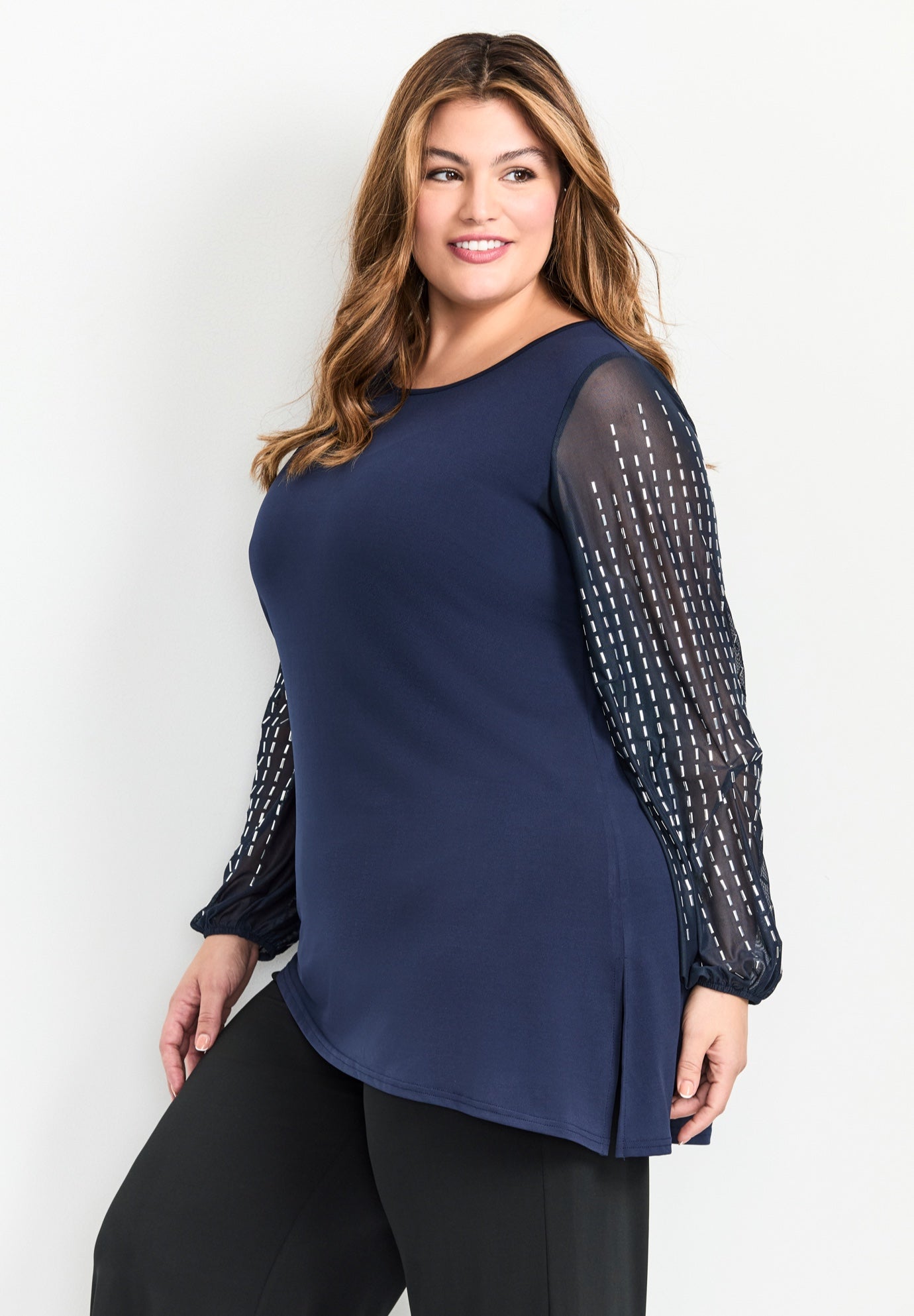 Glitz Embellished Sleeve Tunic image number 2