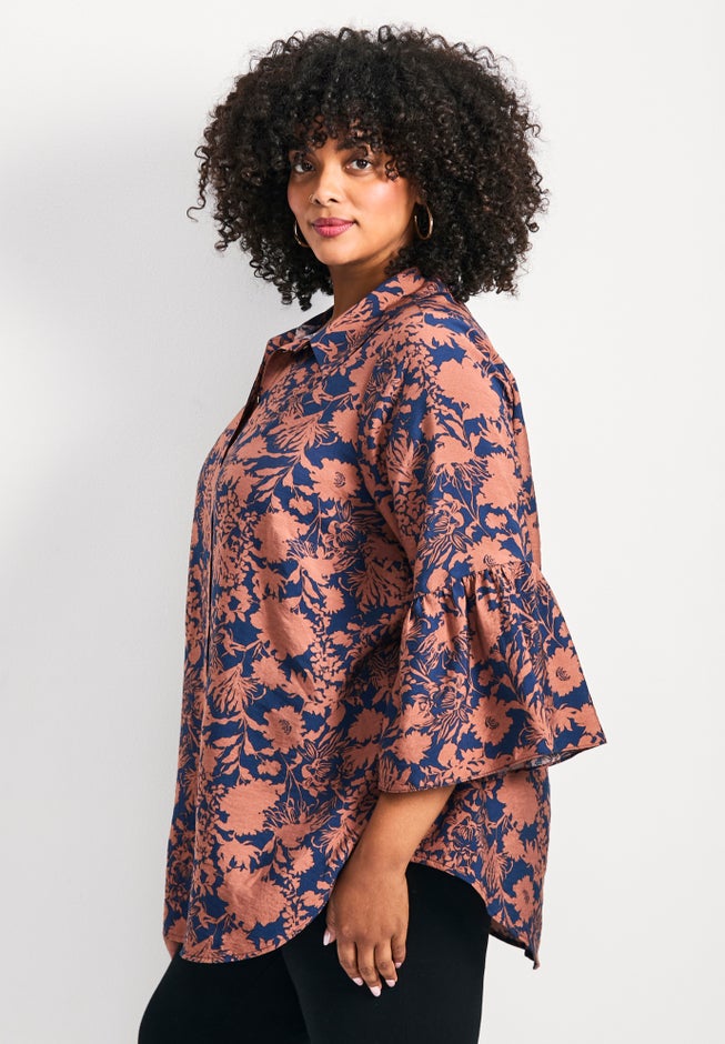 Marianne Ruffle Hem Shirt image number 2