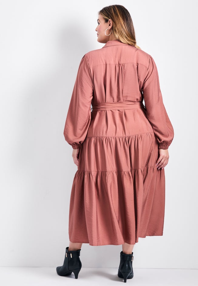 Marianne Tiered Shirtdress image number 1
