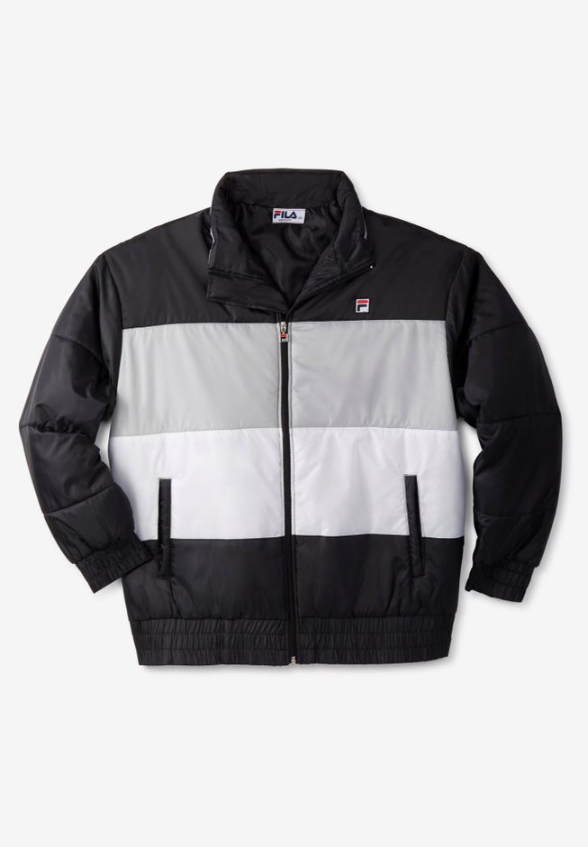 FILA® TRI-COLORBLOCK PUFFER JACKET image number null