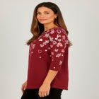 Stretch Cotton Boatneck Tunic image number 1