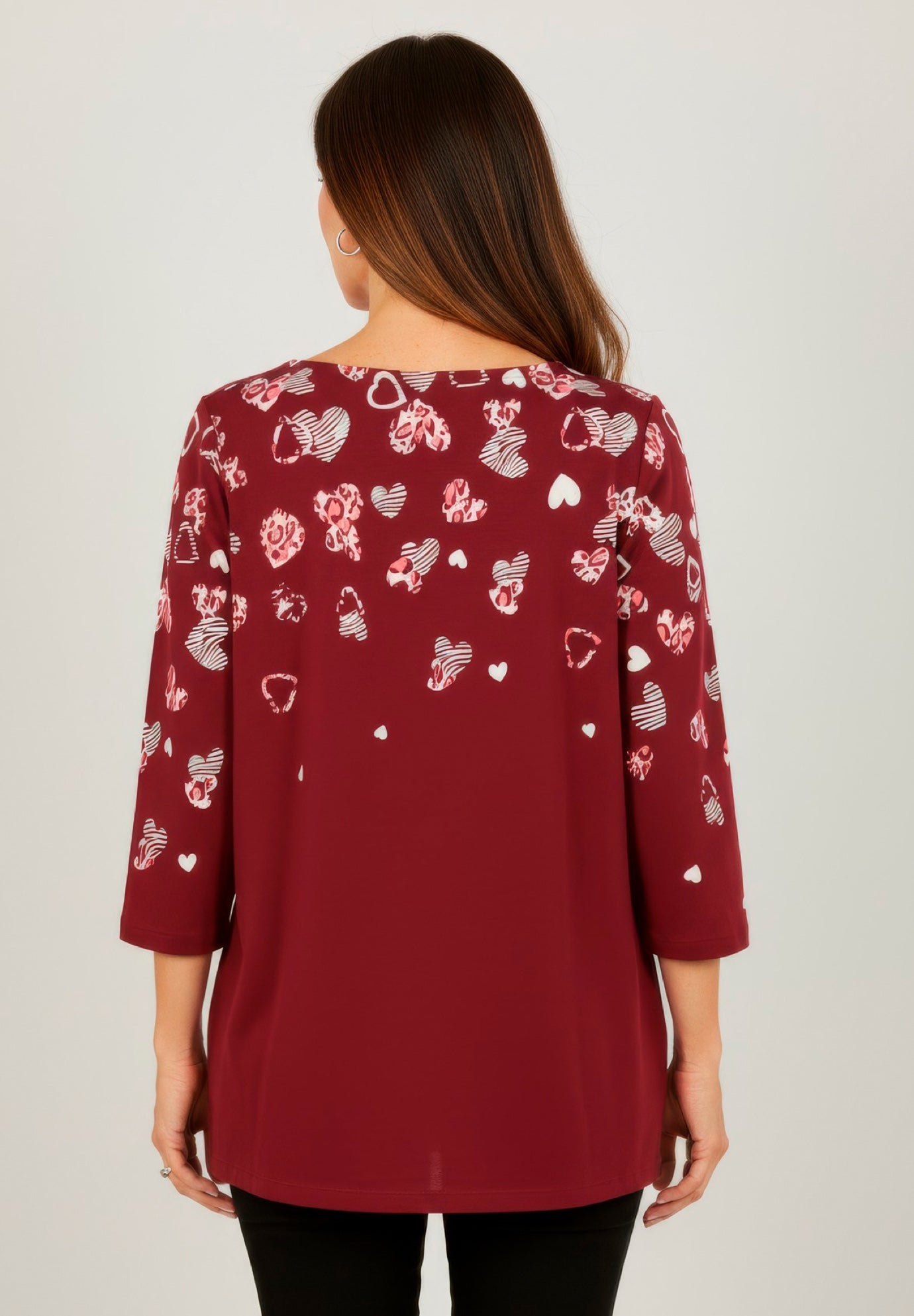 Stretch Cotton Boatneck Tunic image number 2