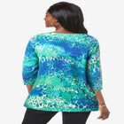 Stretch Cotton Boatneck Tunic image number null