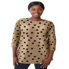 Stretch Cotton Boatneck Tunic image number null