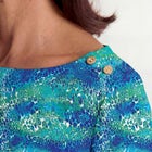 Stretch Cotton Boatneck Tunic image number null