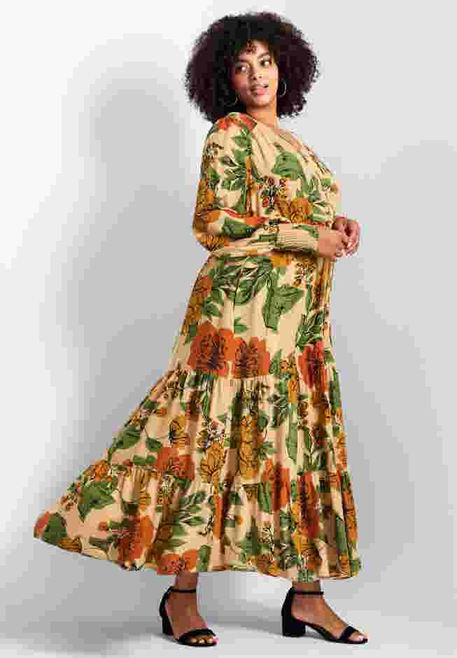 Second Nature Blouson Sleeve Maxi Dress image number 2