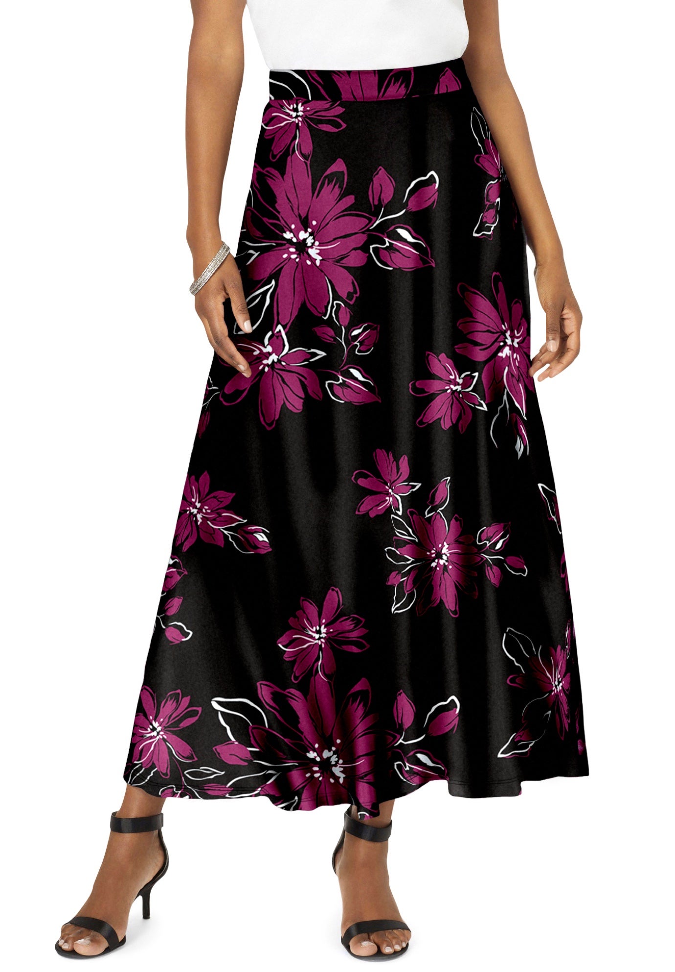 Ultrasmooth&reg; Fabric Maxi Skirt image number 0