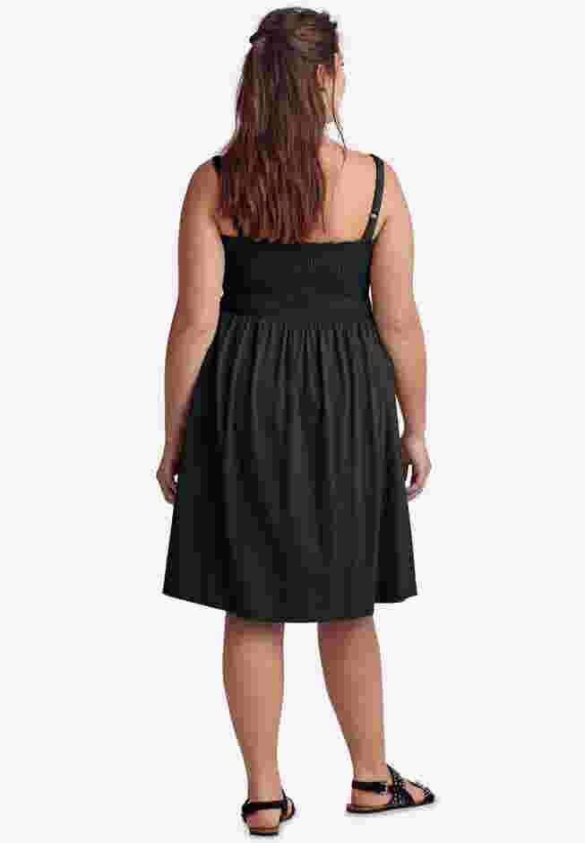 Smocked Bodice Tank Dress image number 1