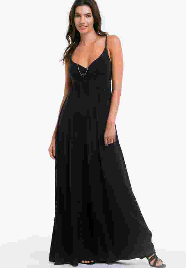 Knit Surplice Maxi Dress image number 0