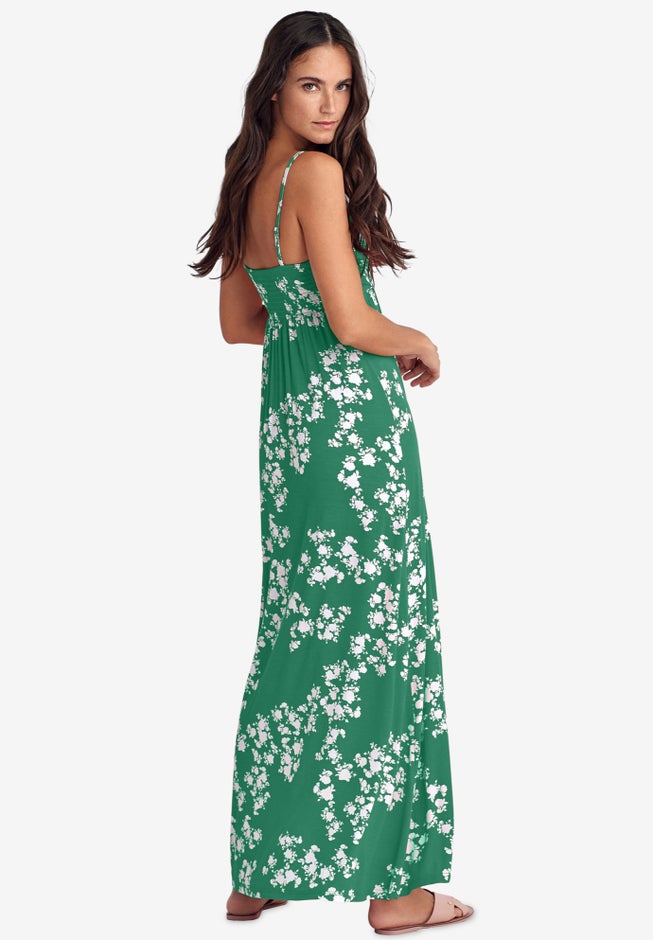 Knit Surplice Maxi Dress image number 1