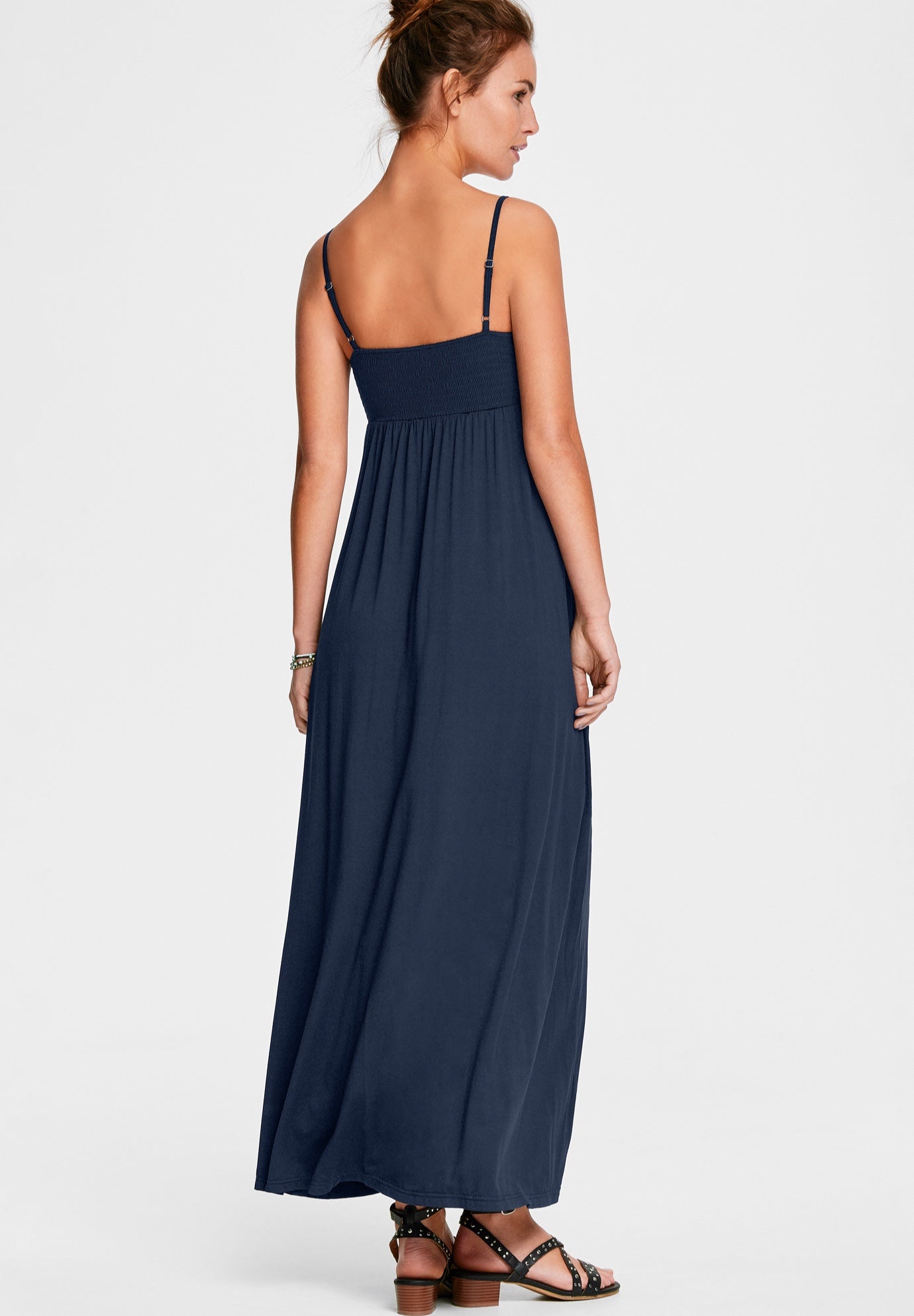 Stretch Knit Surplice Tank Maxi Dress image number 1