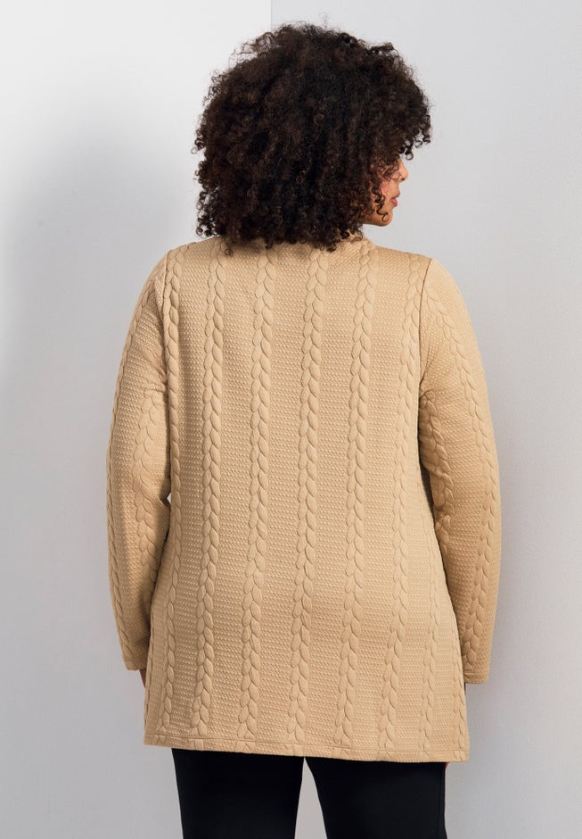 Emily Jacquard Texture Knit Tunic image number 1