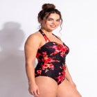 H-Back Sarong Front One Piece Swimsuit image number 2