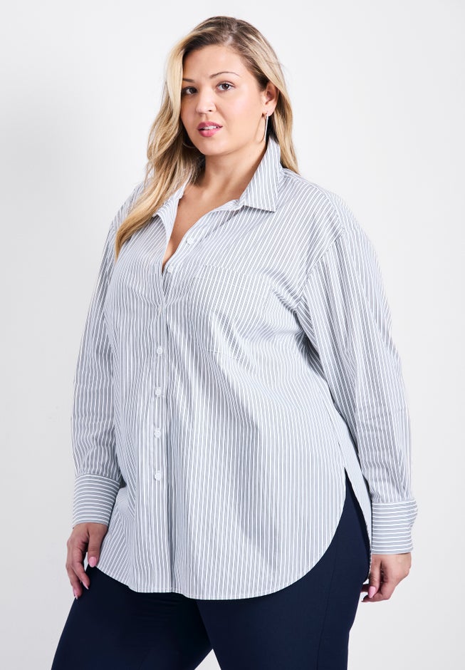Karolina Stripe Poplin Shirt image number 2