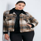 Joss Plaid Cropped Jacket image number null