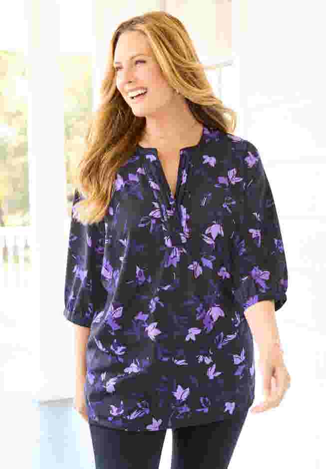 Georgette Pintuck Tunic image number 4