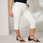 Comfort Waist Stretch Denim Capris image number null