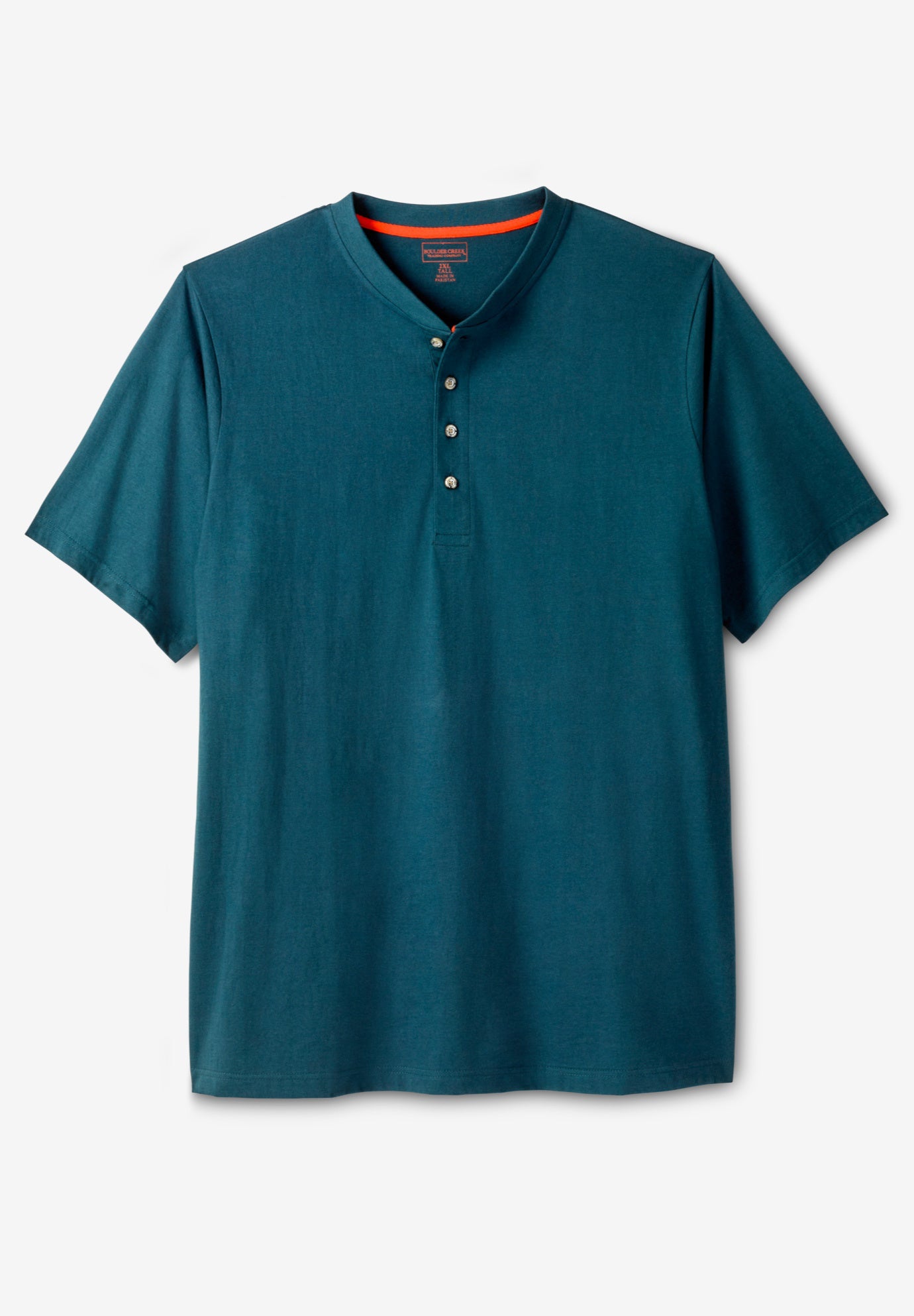 Heavyweight Short-Sleeve Henley Shirt image number 0