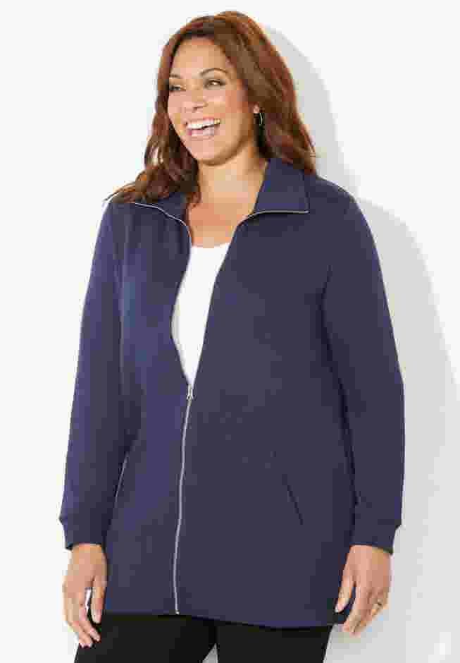 Quilted Knit Jacket image number 2
