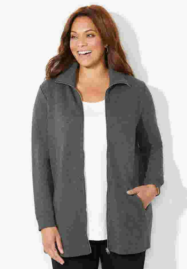 Quilted Knit Jacket image number 0