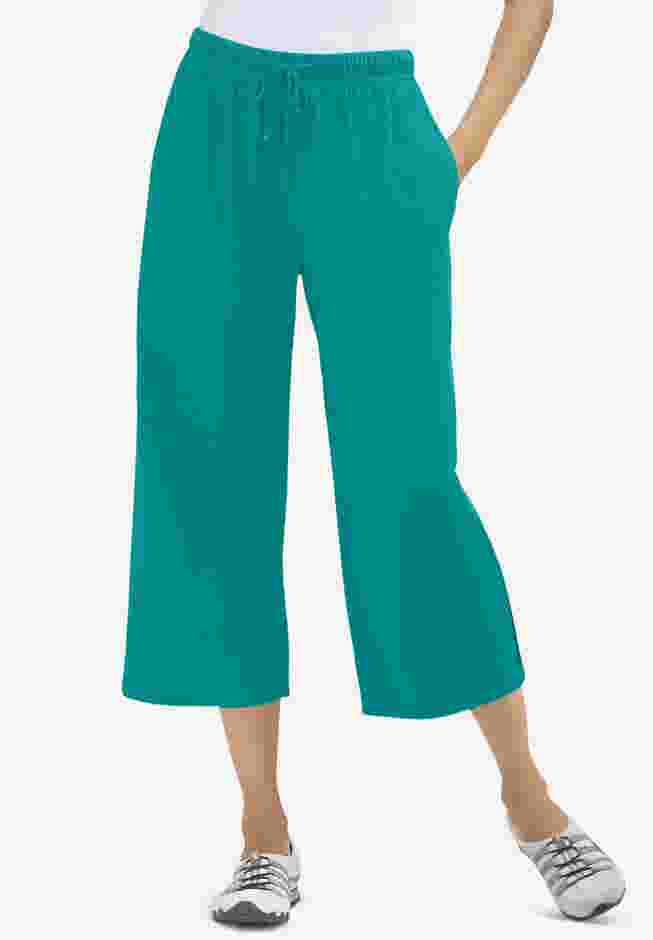 Sport-Knit Pull-On Capri Pants image number 0
