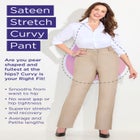 Softluxe Sateen Stretch Curvy Pant image number 4