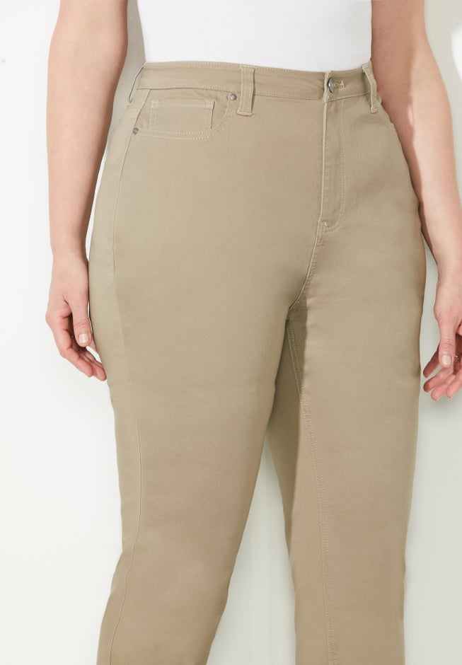 Sateen Stretch Curvy Pant image number 4