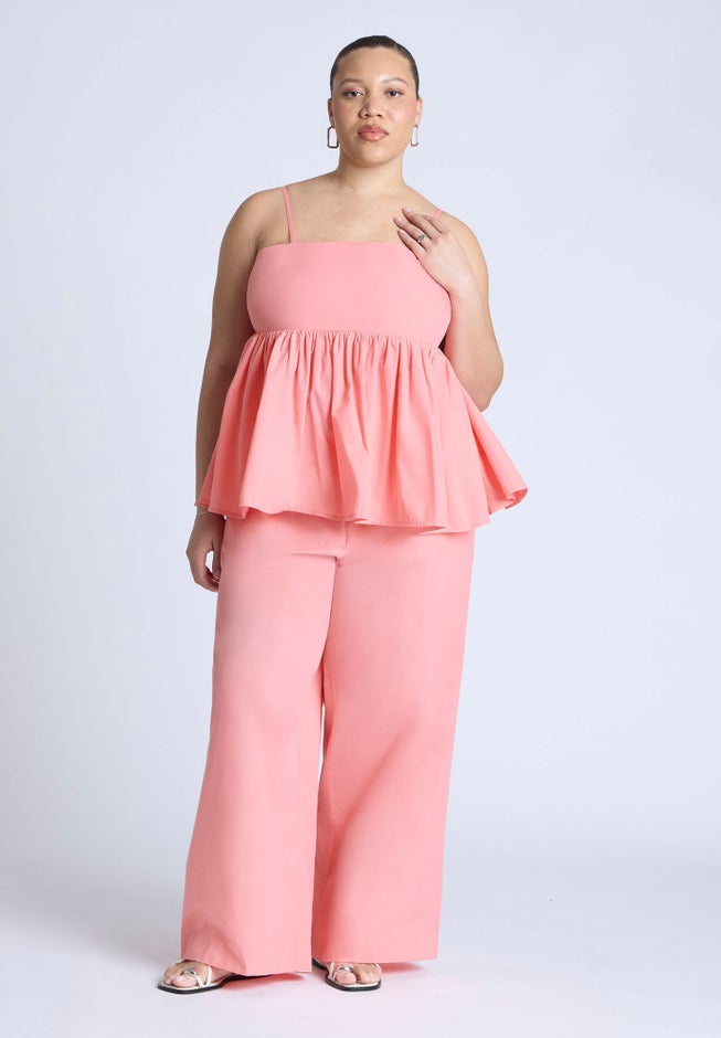 Wide Leg Cotton Pant image number 1
