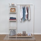 Freestanding Clothing Rack With Shelves image number null