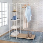 Freestanding Clothing Rack With Shelves image number null