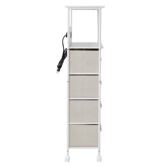 4-Drawer Cart With Charging Station image number null
