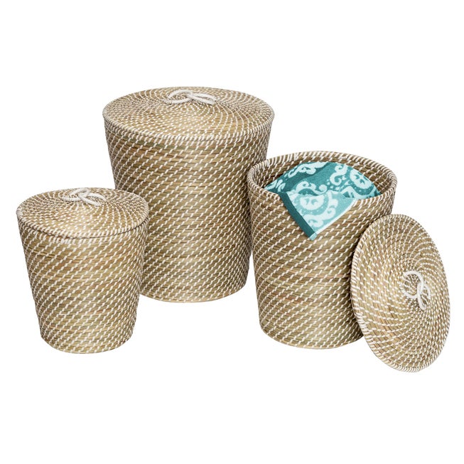 Seagrass Nesting Baskets, Set of 3 image number null