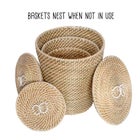 Seagrass Nesting Baskets, Set of 3 image number null