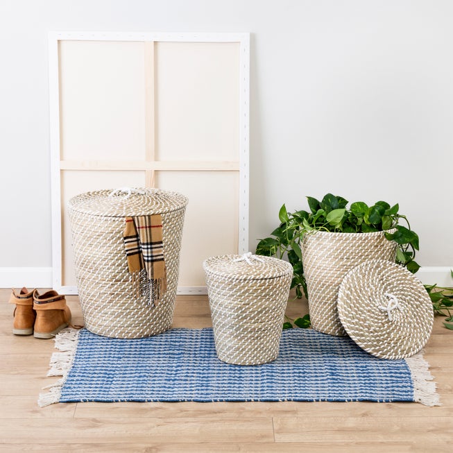 Seagrass Nesting Baskets, Set of 3 image number null