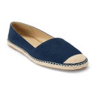 Faux Suede Slip-On Espadrille Flats image number null