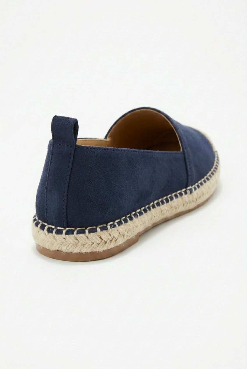 Faux Suede Slip-On Espadrille Flats image number 2