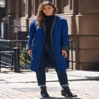 Plus Size Knee Length Hooded Nylon Jacket image number null