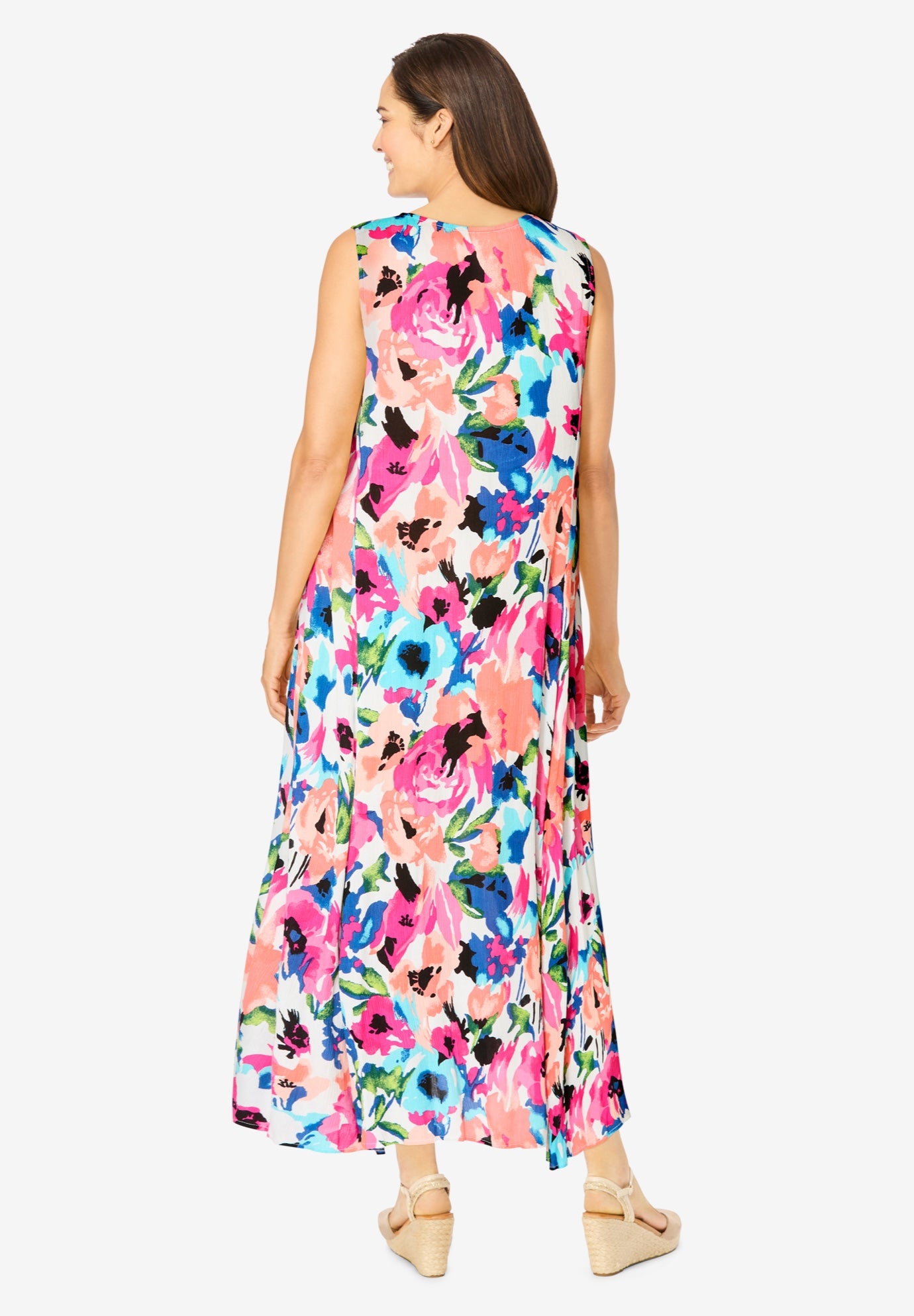 Sleeveless Crinkle Dress image number 2