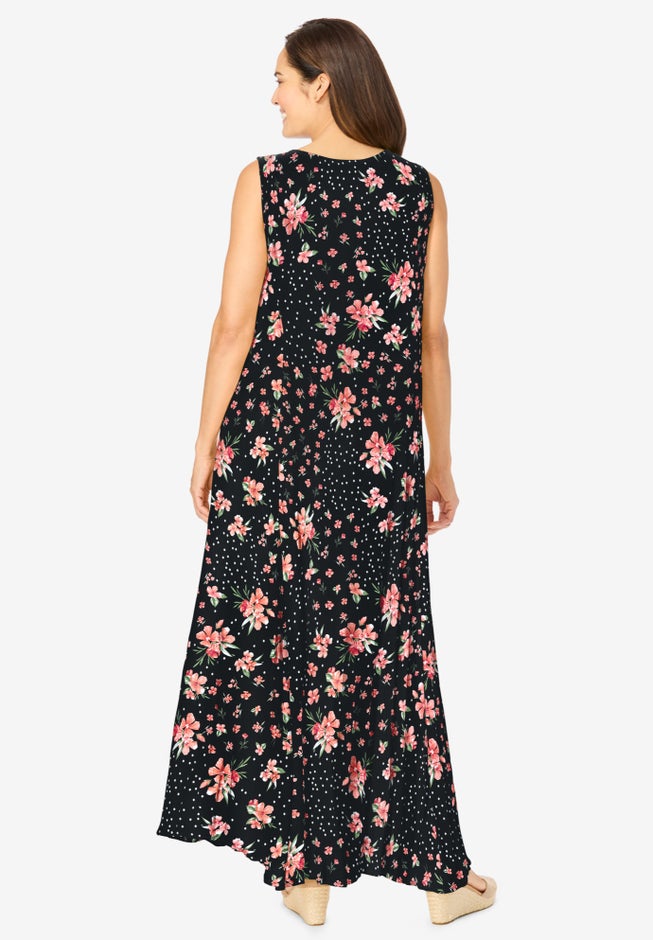 Sleeveless Crinkle Dress image number 1