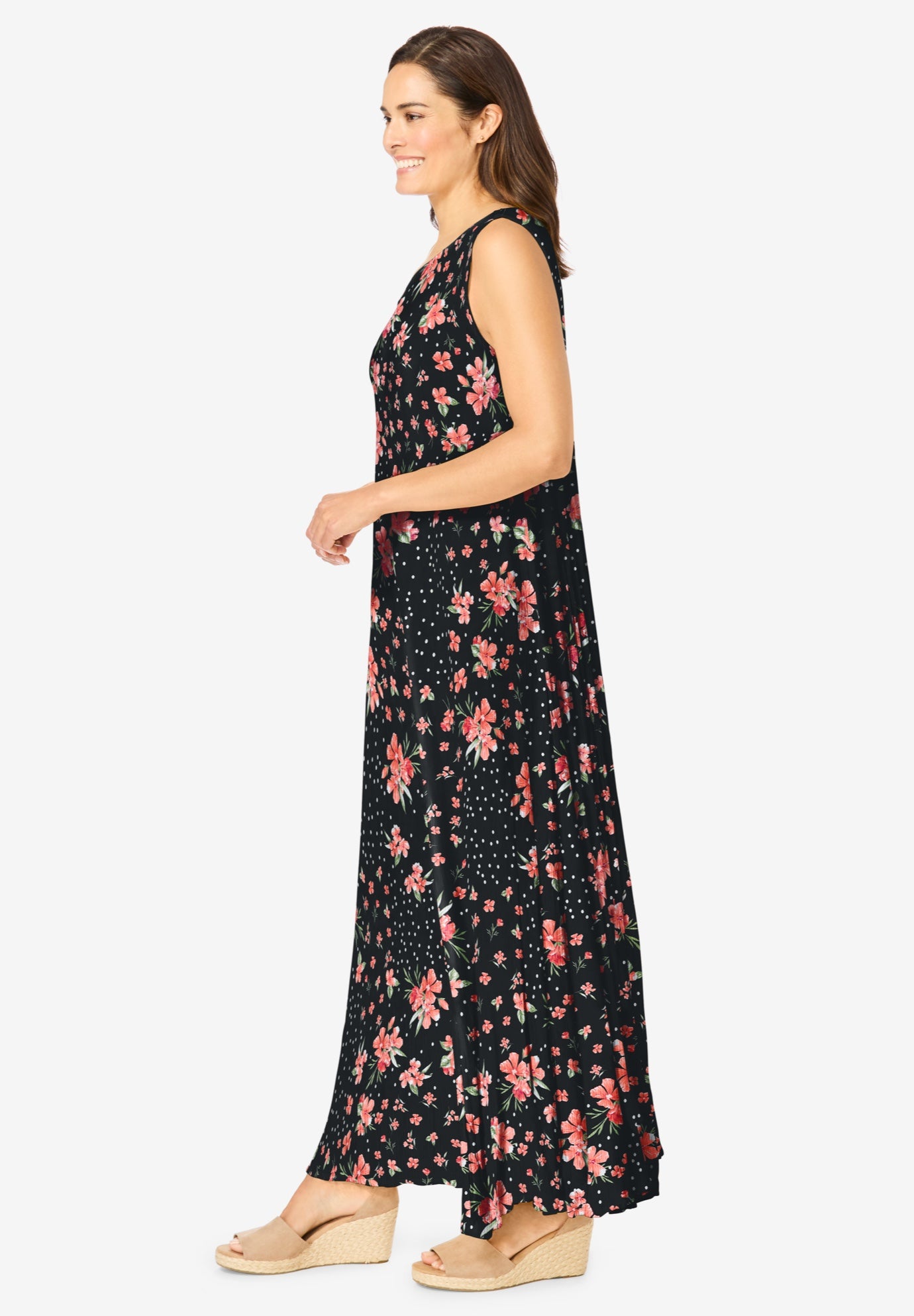 Sleeveless Crinkle Dress image number 2