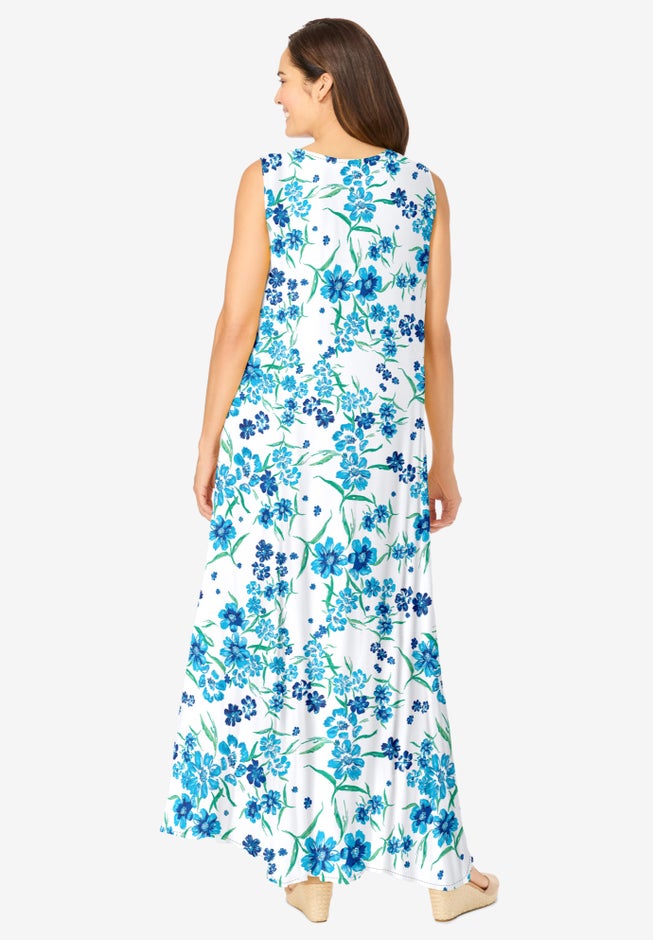 Sleeveless Crinkle Dress image number 1