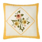 Ava Embroidered Cotton 16" Square Pillow image number 0